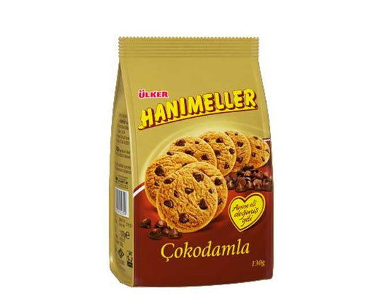 ULKER HANIMELLER COKODAMLA POSET Chocolate Chips Biscuits Bag 150g