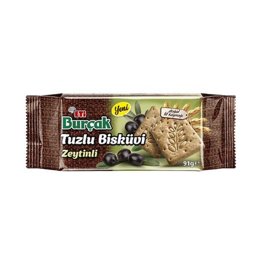 ETİ BURCAK TUZLU ZEYTİNLİ BİSKÜVİ Tuzlu Zeytinli Bisküvi 91gr