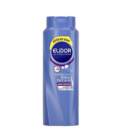 ELIDOR Anti-Dandruff 2 in 1 Shampoo & Conditioner KEPEGE KARSI 2SI 1 ARADA SAMPUAN VE SAC KREMI 650ml