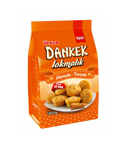 ULKER DANKEK LOKMALIK HAVUC TARCIN Cinnamon Carrot Cake Bite Size 160g