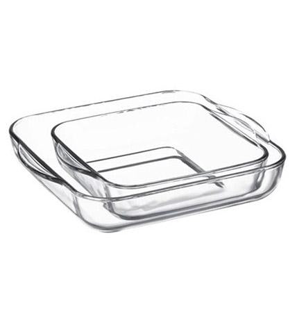 PASABAHCE Pyrex Square Set of 2 BORCAM KARE SET 2LI