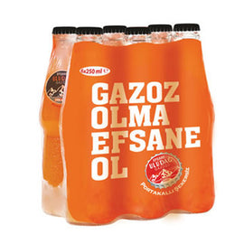 ULUDAG PORTAKALLI GAZOZ Carbonated Soft Drink with Orange 6 pieces