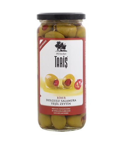 TARIS Pepper Stuffed Green Olives BIBER DOLGULU YESIL ZEYTIN