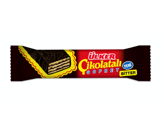 ULKER CIKOLATALI GOFRET BITTER Dark Chocolate Wafer