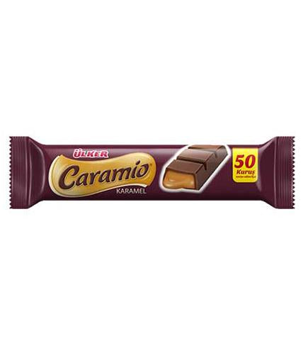 ULKER CARAMIO KARAMELLI CIKOLATA Caramel Filled Chocolate Bar 32g