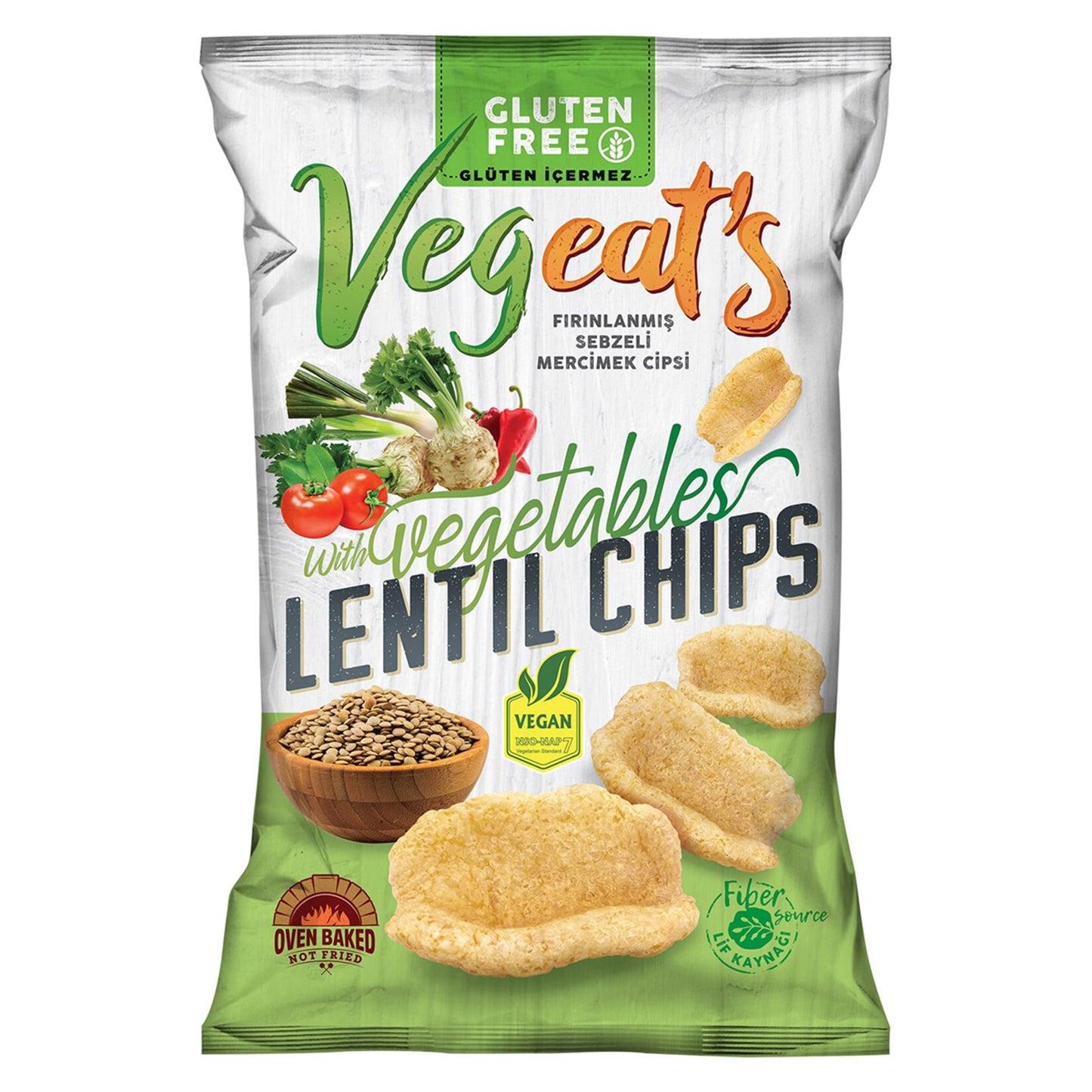 HEALTHY LIFE VEGEATS SEBZELI MERCIMEK CIPS Veggie Lentil Chips 50g