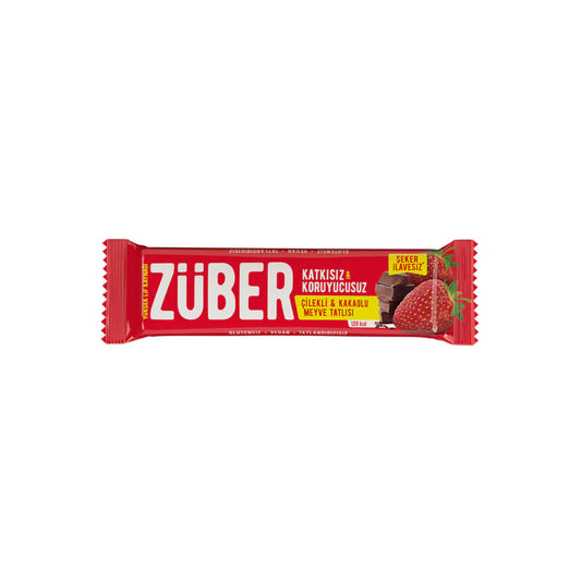 ZUBER CILEKLI KAKAOLU MEYVE BAR Strawberry Cocoa Fruit Bar 40g