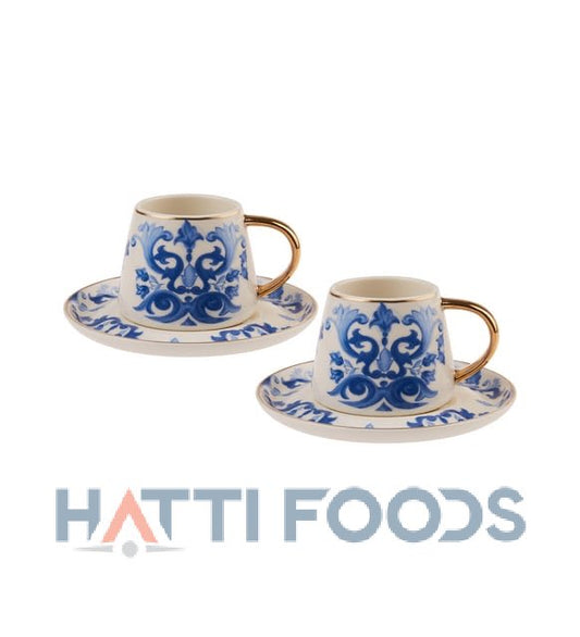 KARACA PARLA 2 KISILIK KAHVE FINCANI Coffee Cup Set for 2