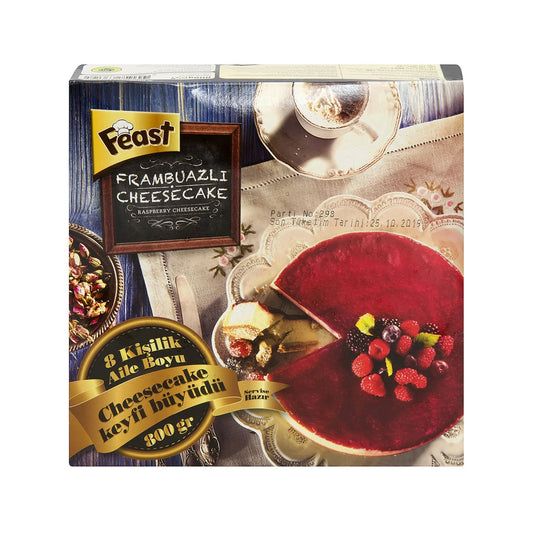 FEAST Frozen Cheesecake Raspberry DONDURULMUS CHEESECAKE AHUDUDU 800g