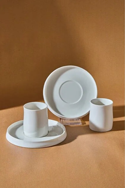 KARACA X SARIYER DESIGN 2 KISILIK KAHVE FINCANI TAKIMI Coffee Cup Set for 2 People