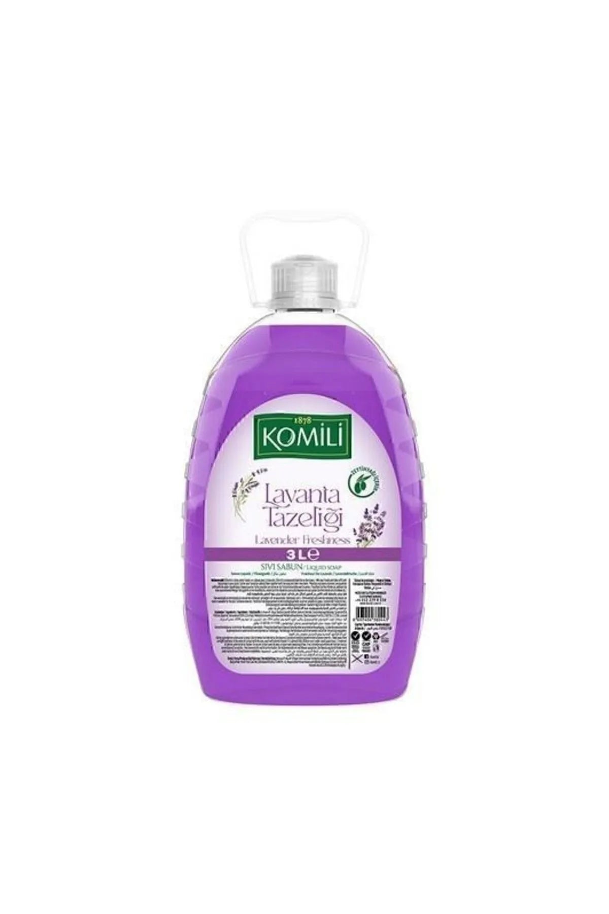 KOMILI SIVI SABUN LAVANTA TAZELIGI Liquid Soap Lavender Freshness 3lt