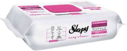 SLEEPY YUZEY TEMİZLEME MENDILI LILYUM PEMBE BEYAZ Yüzey Temizleme Mendili Lily