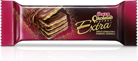 ULKER CIKOLATALI GOFRET EXTRA Sütlü Çikolata Kaplamalı Gofret 45g