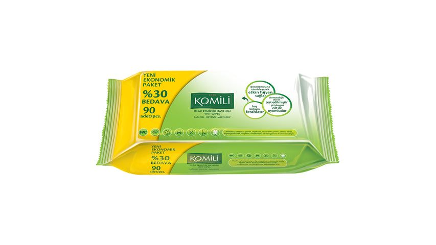 KOMILI ISLAK MENDIL 90 LI Wet Wipes 90 pcs