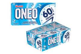 ULKER ONEO 60 DAKIKA SLIMS NANE SAKIZ Mint Chewing Gum 14g