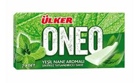 ULKER ONEO SLIMS YESIL NANE SAKIZ Green Mint Chewing Gum 14g