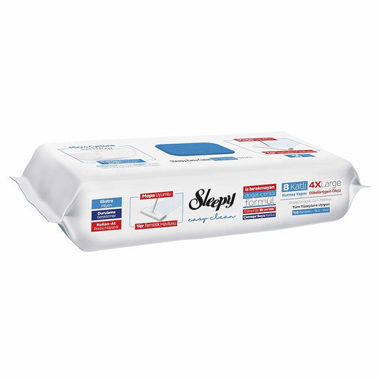 Sleepy Mop Adaptable Bleach Wipes Blue 50pcs