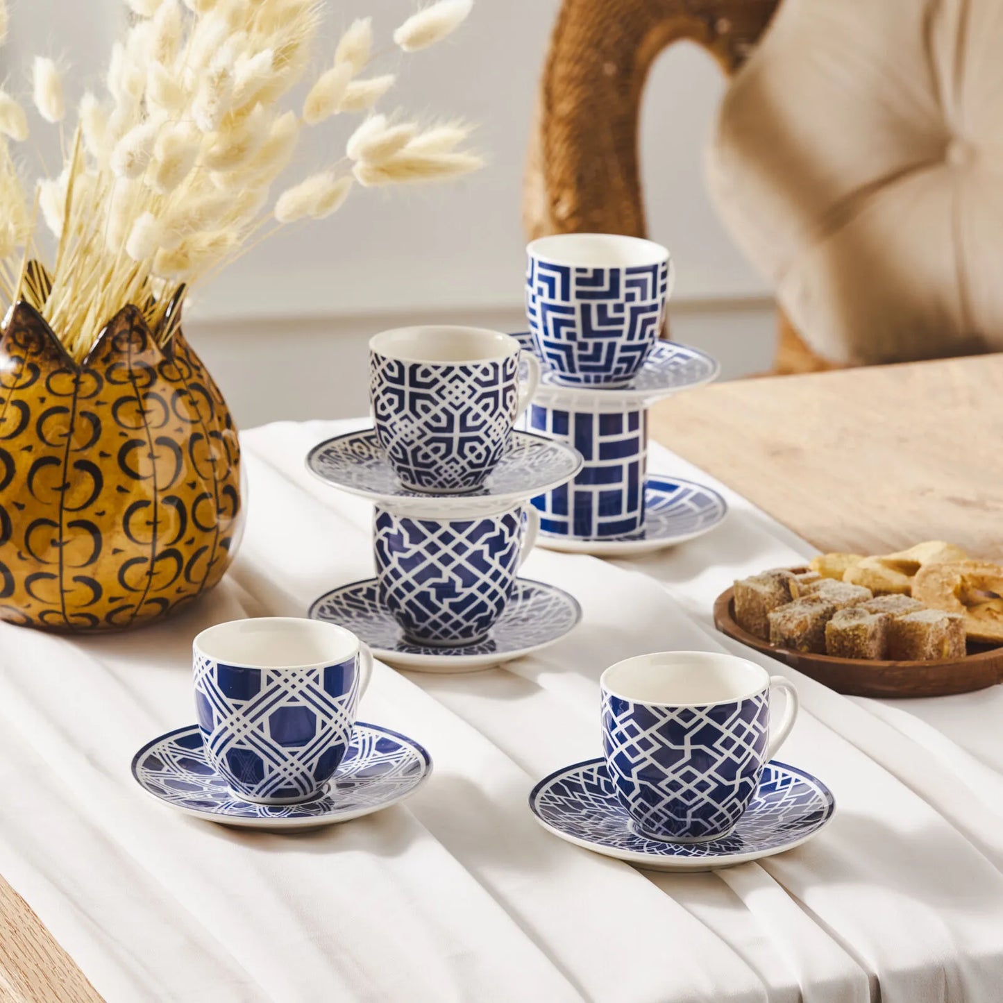 KARACA DORIS 6 KISILIK KAHVE FINCANI SETI Coffee Cups Set of 6 People