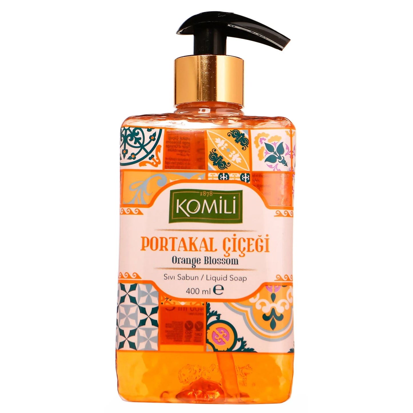 KOMILI SIVI SABUN PORTAKAL CICEGI Liquid Soap Orange Blossom 400ml