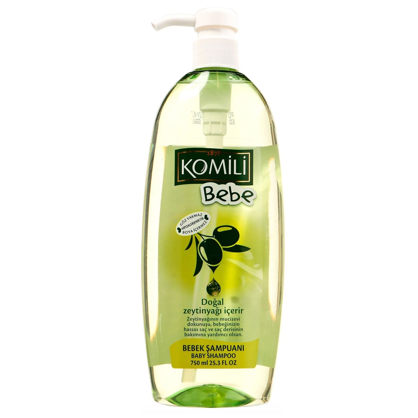 KOMILI BEBE BEBEK SAMPUANI SLES FREE Baby Shampoo SLES Free 750ml