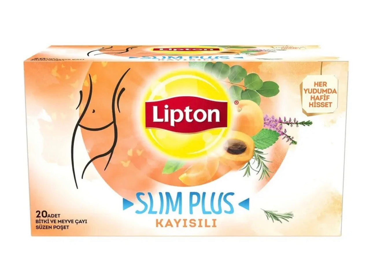 LIPTON Slim Plus KAYISI CAYI Apricot Tea 20pcs