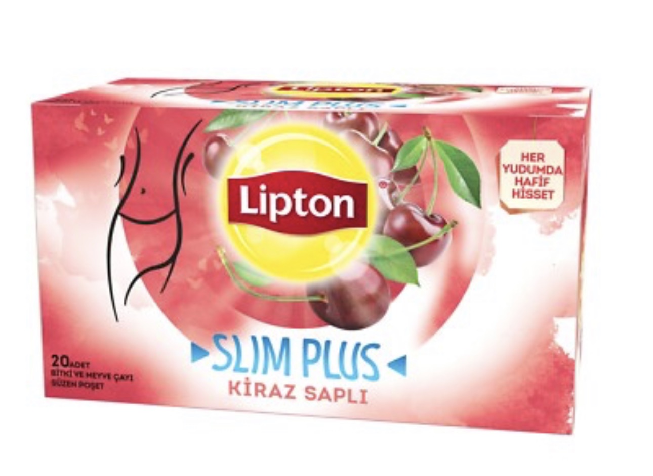 LIPTON Slim Plus VISNE SAPI CAYI Cherry Tea 20pcs