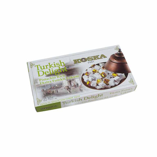 KOSKA M DUBLE FISTIKLI LOKUM Turkish Delight Double Pistachio 400g