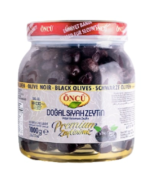 ONCU 2XL-L BLACK OLIVES SIYAH ZEYTIN 1kg