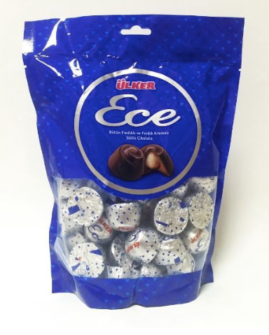 ÜLKER ECE SUTLU ÇİKOLATA Fındık Kremalı Sütlü Çikolata 350g