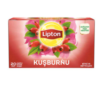 LIPTON KUSBURNU CAYI Rosehip Tea Bags 50g