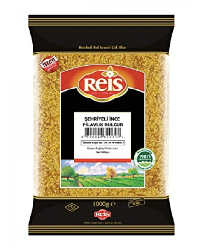 REİS Erişteli Bulgur ŞEHRİYELİ İNCE PİLAVLIK BULGUR 1kg