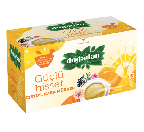 DOGADAN Special Feel Strong Herbal Tea GUCLU HISSET(Cistus, Kara Mürver) BITKI CAYI 2g x 18