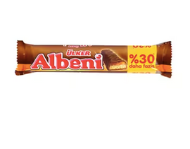 ALBENI MILK CHOCOLATE COATED CARAMEL AND BISCUIT - 52gr