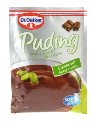 DR OETKER Pudding Pistachio and Chocolate CIKOLATALI VE ANTEP FISTIKLI PUDING 100g