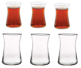 PASABAHCE HEYBELİ TEA GLASS SET - 6 PIECES