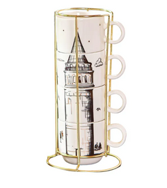 KARACA GALATA MUG SET - 4 PIECES