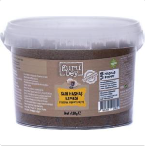 GURUBEY Yellow Poppy Seed Paste SARI HASHAS EZMESI 420g