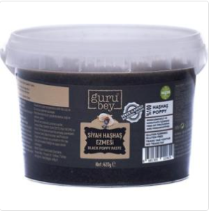 GURUBEY Black Poppy Seed Paste SIYAHI HASHAS EZMESI 420g