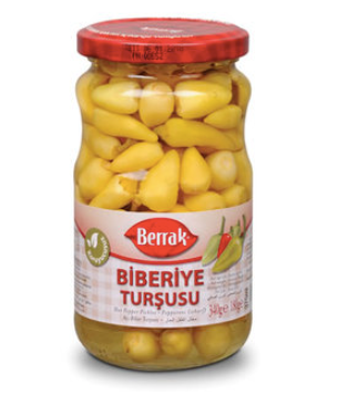 BERRAK Short Hot Pepper Pickles BIBERIYE TURSUSU