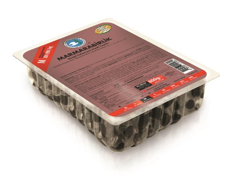 MARMARABIRLIK M VACUUMED BLACK OLIVES - 800 GR