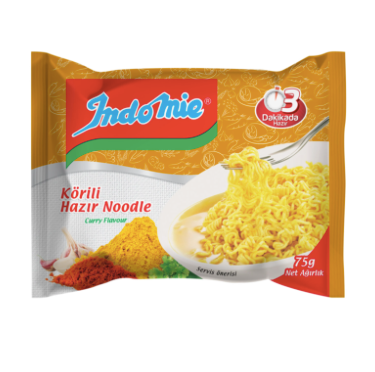 INDOMIE Köri Soslu Hazır Köri Soslu Erişte Erişte 75 gr