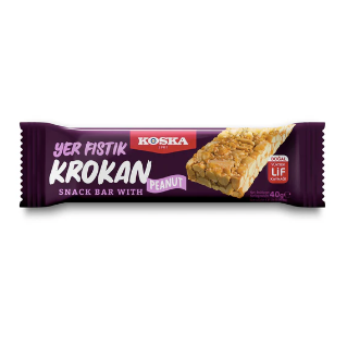 KOSKA Yer Fıstıklı KROKAN Snack Bar 40G FISTIKLI