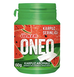 ULKER ONEO KARPUZ AROMALI SAKIZ WATERMELON Chewing Gum 60g