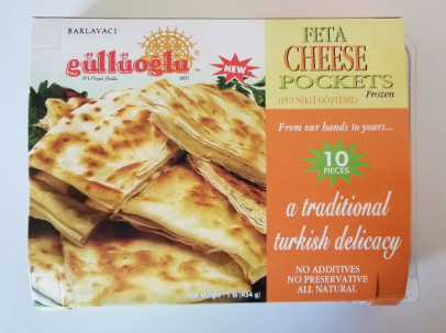 GULLUOGLU Feta Pockets PEYNIRLI GOZLEME 500g 10 small pieces