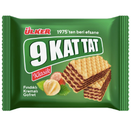 ÜLKER 9 KAT TAT FINDIK KREMALI GOFRET Fındık Kremalı Gofret 39gr