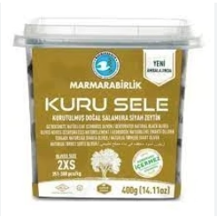 MARMARABIRLIK 2XS Black Olives KURU SELE SIYAH ZEYTIN