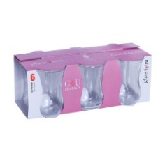 PASABAHCE CINARALTI 6li CAY BARDAGI Tea Glass 6 pcs