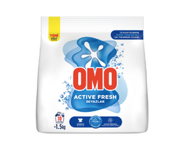 OMOMATIK TOZ DETERJAN ACTIVE BEYAZLAR Powder Laundry Detergent Active Whites 1.5kg