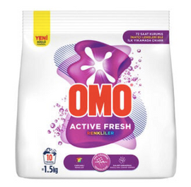 OMOMATIK TOZ DETERJAN ACTIVE RENKLILER Laundry Detergent Color Detergent 1.5kg