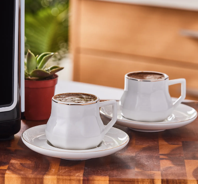 KARACA NAP 6 KISILIK KAHVE FINCANI BEYAZ 6'lı Kahve Fincanı Beyaz